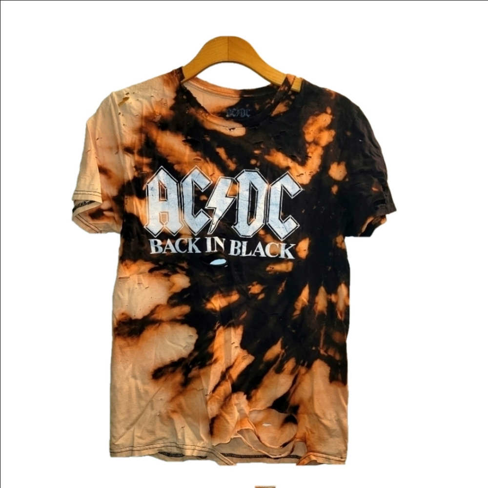 ACDC acid washed trashed t-shirt M